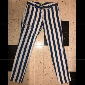 Striped vintage jeans